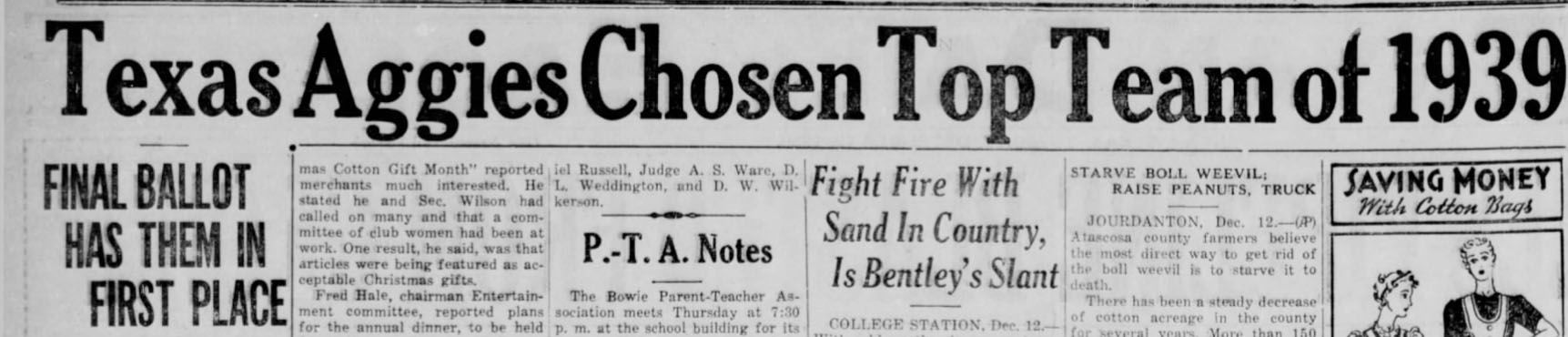 The Eagle Archives: December 12,1939